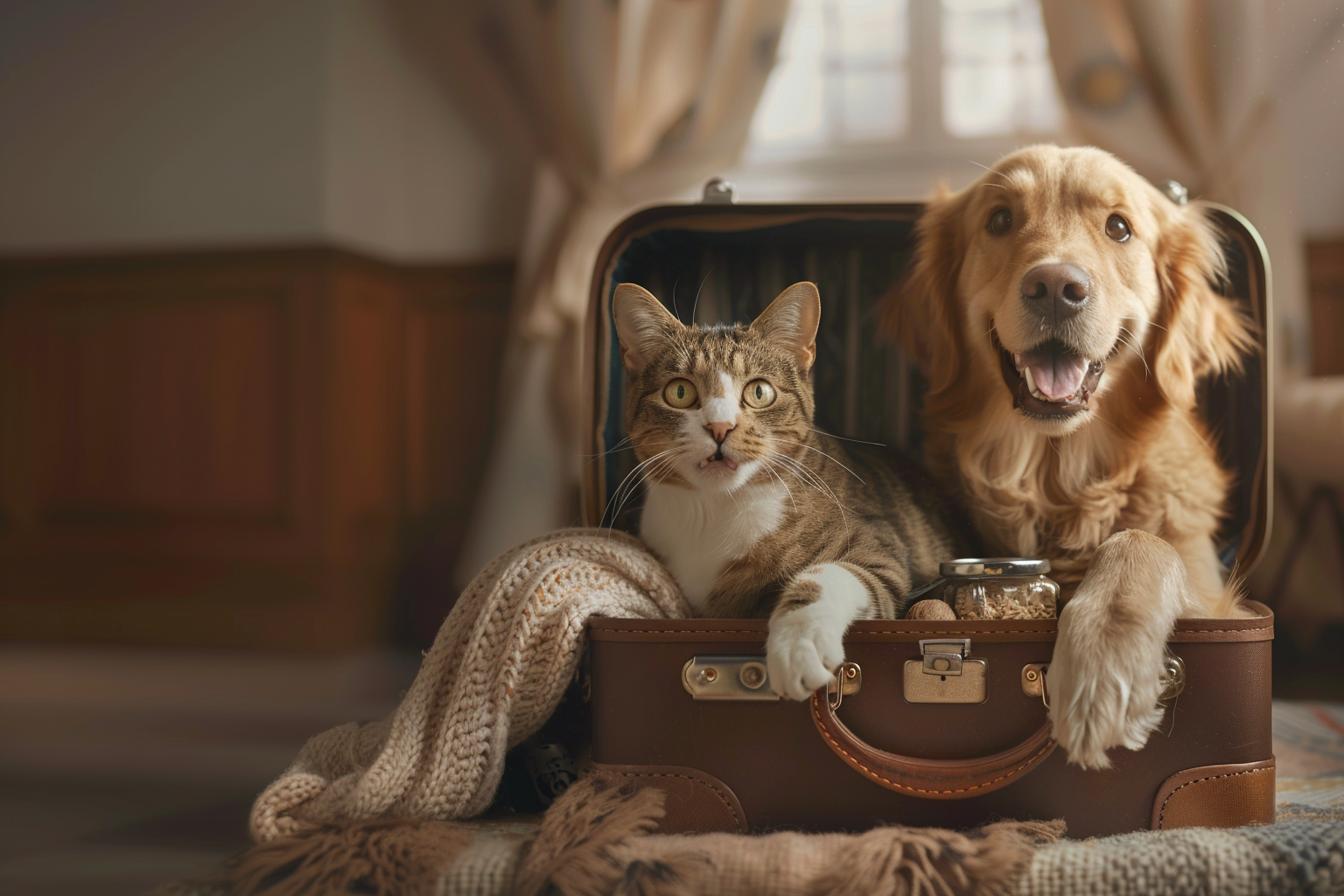 Vacanze con il cane e il gatto.