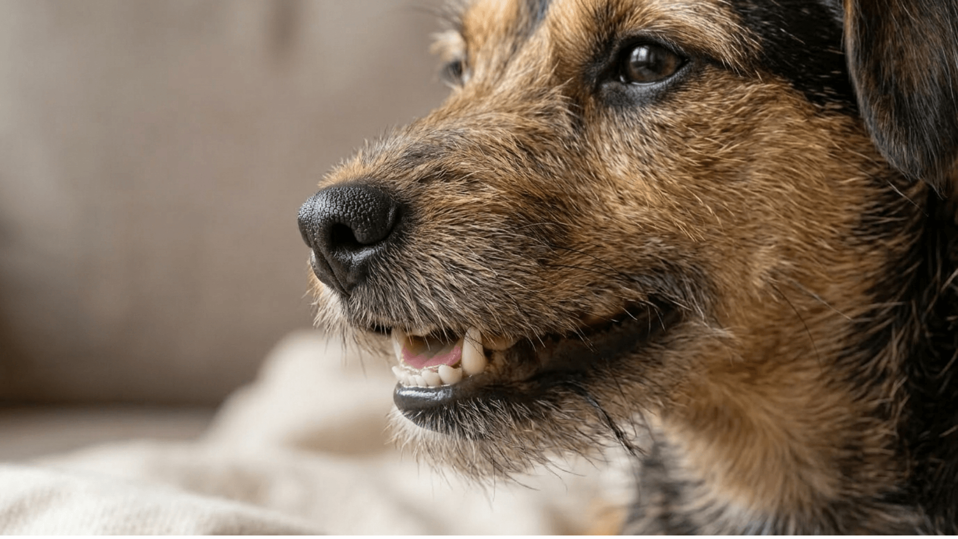 Come prevenire il tartaro nel cane e ridurre l’accumulo quotidiano sui denti 1 Cane di taglia piccola durante controllo quotidiano dei denti per prevenire il tartaro